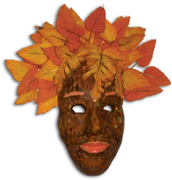 Robin Goodfellow Mask - Stoneware